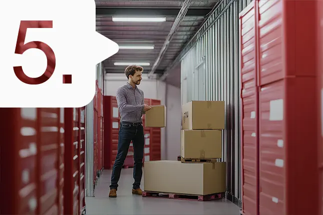 Telford Removals Company storage solution with safety surveillance